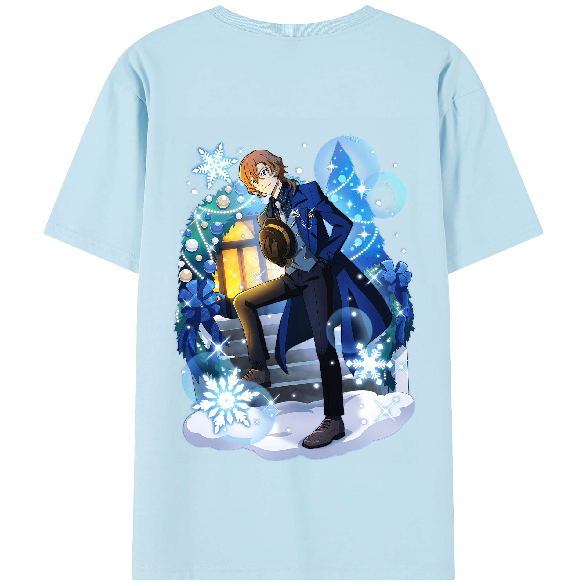 （画像用） 文豪ストレイドッグス Bungo Stray Dogs 綿100％半袖Tシャツ（背面プリント）